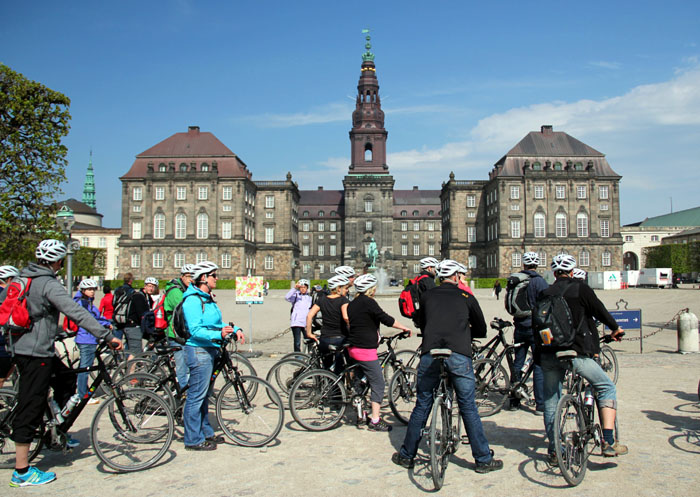 Kopenhagen-Fahrradtour zum Schloss Christiansborg